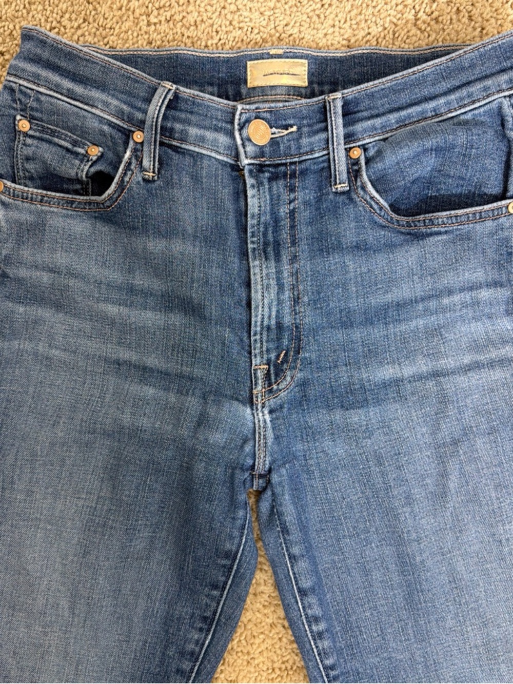MOTHER The Insider Crop Step Fray in Girl Crush - Size 27 - Picture 3 of 8